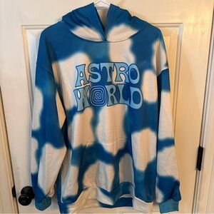 Blue and White Astroworld Hoodie - Size XL - Travis Scott Tour